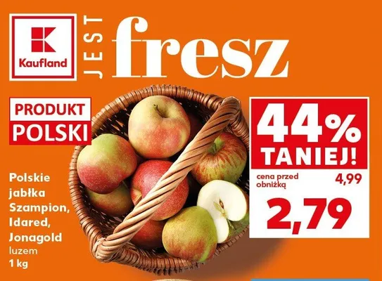 Polskie jabłka Idared luzem promocja w Kaufland