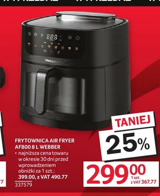 Frytownica Air Fryer Webber AF800 8 l promocja w Selgros