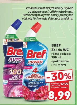 Żel do WC Bref Power Active WC-Gel Flower promocja w Kaufland