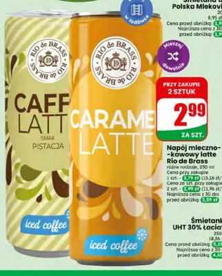 Napój mleczno-kawowy Caramel Latte Rio de Brass promocja w Dino