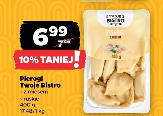 Pierogi z mięsem promocja w Netto