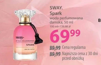Woda perfumowana damska Sway. Spark promocja w Hebe