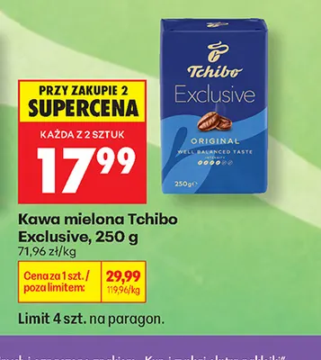 Kawa mielona Tchibo Exclusive promocja w Biedronka