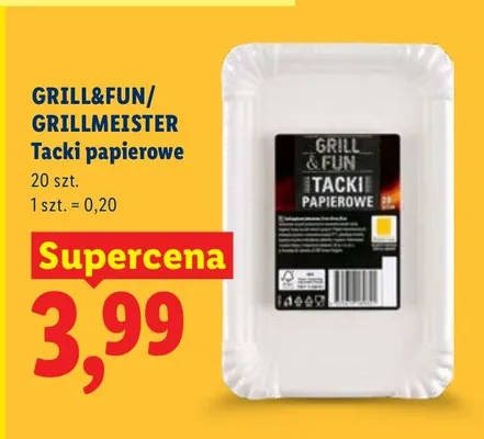 Tacki papierowe promocja w Lidl