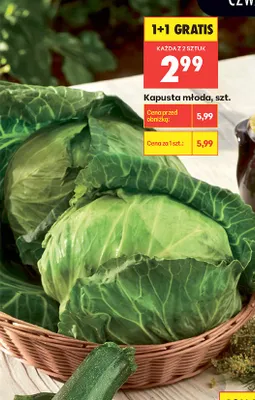 Kapusta młoda promocja w Biedronka