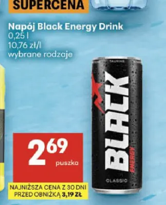 Napój Black Energy Drink promocja w Delikatesy Centrum