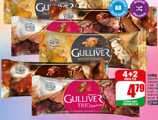 Lody na patyku Gulliver promocja w Dino