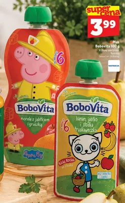 Mus BoboVita morele z jabłkiem i gruszką promocja w TOPAZ