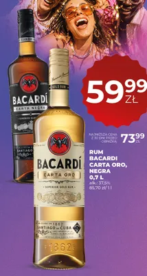 Rum Bacardi Carta Negra promocja w Duży Ben