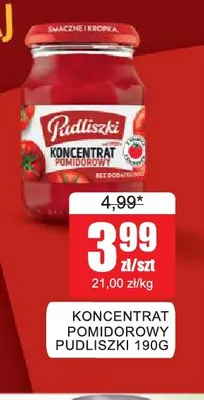 Koncentrat pomidorowy Pudliszki promocja w Bingo