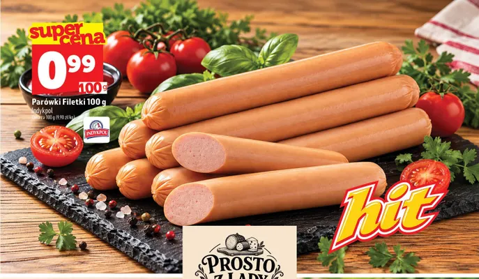 Parówki Filetki Indykpol promocja w TOPAZ