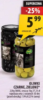 Oliwki zielone Smak promocja w Arhelan