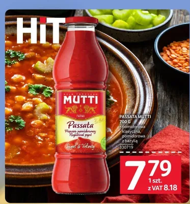 Passata pomidorowa klasyczna Mutti promocja w Selgros