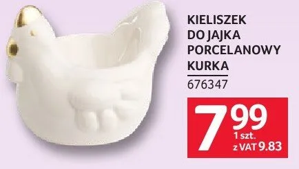 Kieliszek do jajka porcelanowy kurka promocja w Selgros
