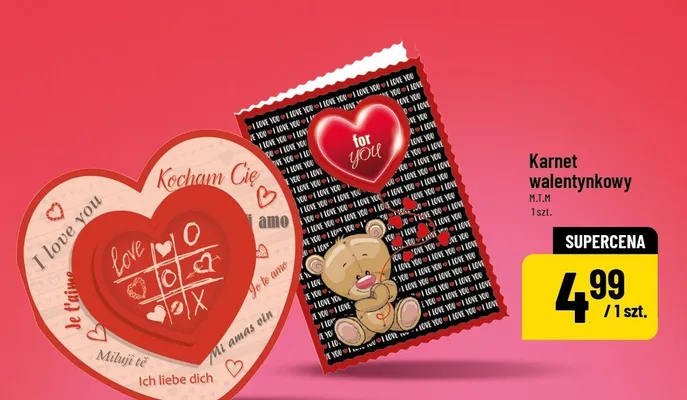 Karnet walentynkowy  promocja w POLOmarket