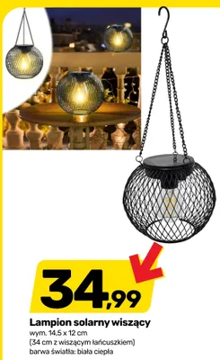 Lampion solarny wiszący promocja w Bricomarche