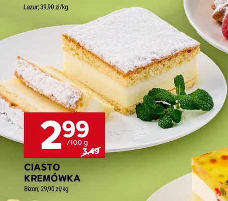 Ciasto Kremówka Bizon promocja w Stokrotka