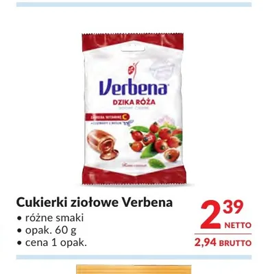 Cukierki ziołowe Verbena promocja w Makro