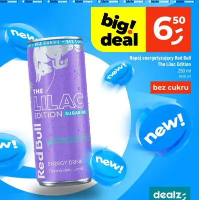 Napój energetyzujący The Lilac Edition promocja w Dealz