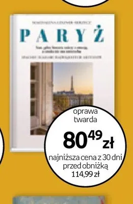 Książka Paryż oprawa twarda promocja w Empik