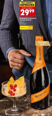 Wino musujące Mionetto Prosecco Treviso D.O.C. promocja w Biedronka