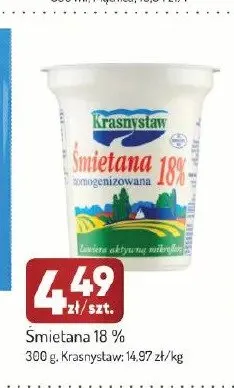 Śmietana 18% Krasnystaw promocja w Avita