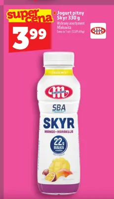 Jogurt pitny Skyr Mlekovita promocja w TOPAZ