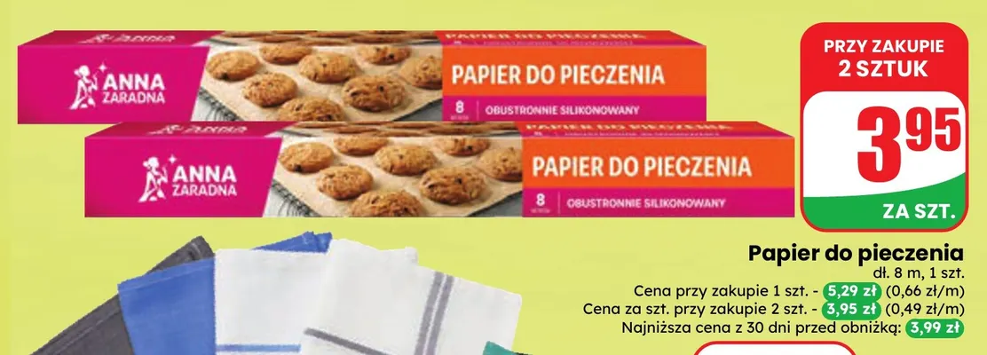 Papier do pieczenia Anna Zaradna promocja w Dino