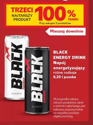 Napój energetyzujący Black Energy Classic promocja w Kaufland