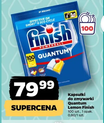 Kapsułki do zmywarki Quantum Lemon Finish promocja w Netto