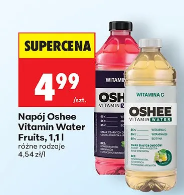 Napój Vitamin Water Fruits różne rodzaje promocja w Biedronka
