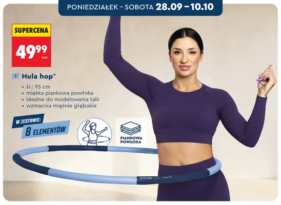Hula hop Spokey śr. 95 cm promocja w Biedronka