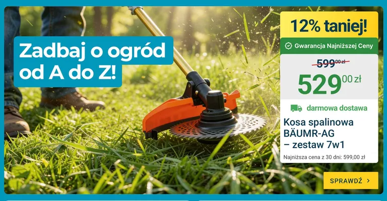 Kosa spalinowa Bäumr-Ag zestaw 7w1 promocja w ERLI