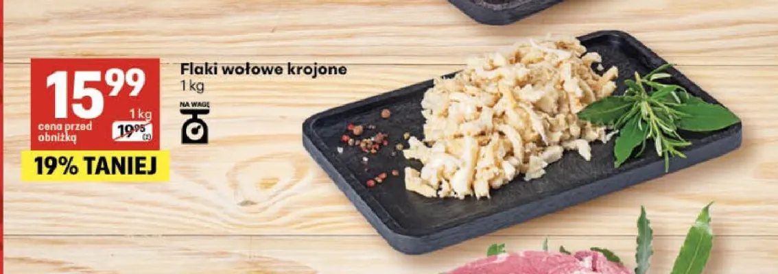 Flaki wołowe krojone promocja w Delikatesy Centrum