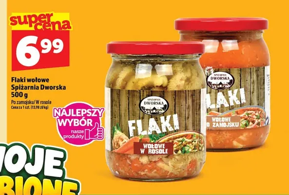 Flaki wołowe w rosole Spiżarnia Dworska promocja w TOPAZ
