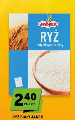 Ryż biały długoziarnisty Janex 4-pak promocja w Groszek