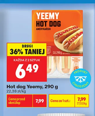Hot dog Yeemy promocja w Biedronka