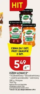 Dżem z czarnej porzeczki Łowicz promocja w Chata Polska