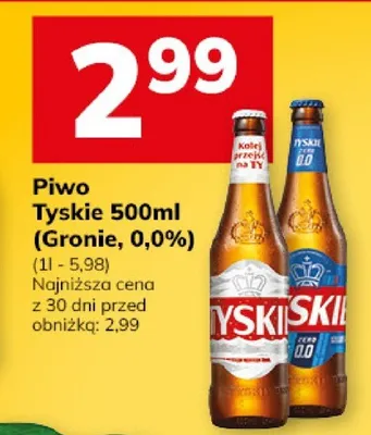 Piwo Tyskie Gronie, 0.0% promocja w Hitpol