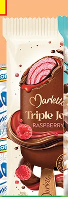 Lody na patyku Marletto Triple Joy Raspberry promocja w Biedronka