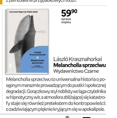 Książka Melancholia sprzeciwu promocja w Empik