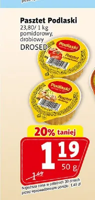 Pasztet Podlaski pomidorowy Drosed promocja w Prim Market