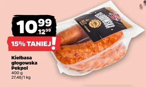 Kiełbasa głogowska Pekpol promocja w Netto