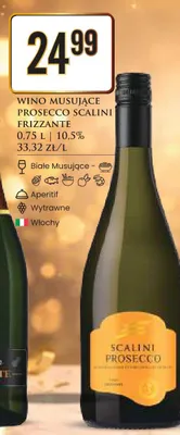 Wino musujące Prosecco Scalini Frizzante promocja w Dino