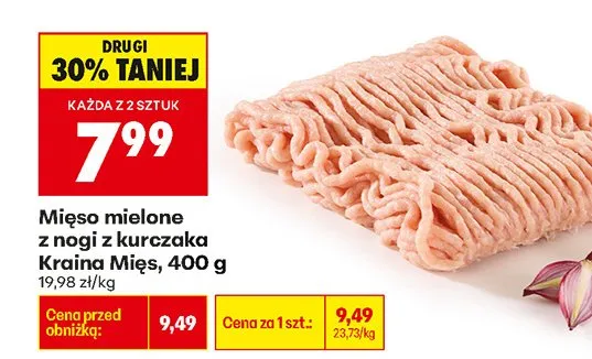 Mięso mielone z nogi z kurczaka promocja w Biedronka