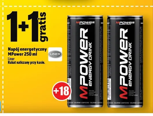Napój energetyczny MPower promocja w TOPAZ