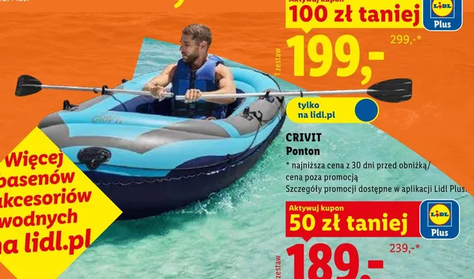 Ponton CRIVIT promocja w Lidl