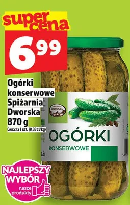 Ogórki konserwowe promocja w TOPAZ