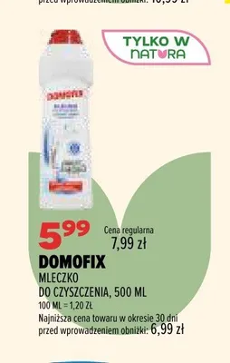 Mleczko do czyszczenia Domofix promocja w Drogerie Natura
