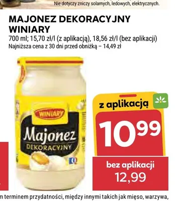 Majonez dekoracyjny Winiary promocja w Stokrotka